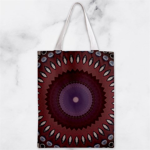 Art Pattern Design Zipper Classic Tote Bag from ArtsNow.com Back