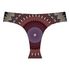 Art Pattern Design Cross Back Hipster Bikini Set from ArtsNow.com Front Under