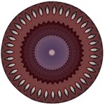 Art Pattern Design Wooden Bottle Opener (Round)