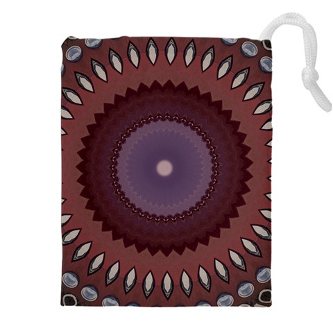 Art Pattern Design Drawstring Pouch (4XL) from ArtsNow.com Front