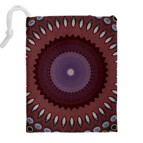Art Pattern Design Drawstring Pouch (4XL) from ArtsNow.com Back