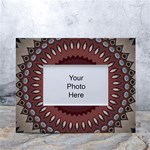 Art Pattern Design White Tabletop Photo Frame 4 x6 