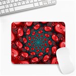 Fractal Red Spiral Abstract Art Small Mousepad
