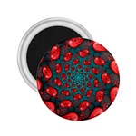 Fractal Red Spiral Abstract Art 2.25  Magnets