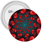 Fractal Red Spiral Abstract Art 3  Buttons