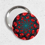 Fractal Red Spiral Abstract Art 2.25  Handbag Mirrors