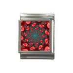 Fractal Red Spiral Abstract Art Italian Charm (13mm)