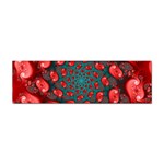 Fractal Red Spiral Abstract Art Sticker Bumper (100 pack)