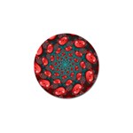 Fractal Red Spiral Abstract Art Golf Ball Marker (10 pack)