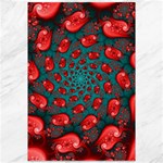 Fractal Red Spiral Abstract Art Canvas 12  x 18 