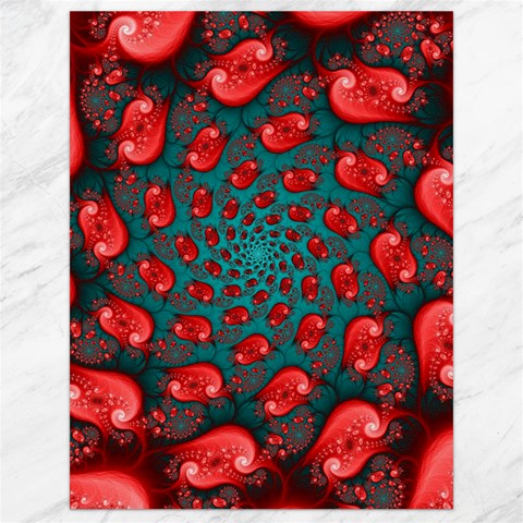 Fractal Red Spiral Abstract Art Canvas 18  x 24  from ArtsNow.com 17.8 x23.08  Canvas - 1