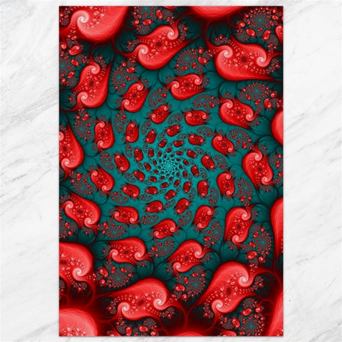 Fractal Red Spiral Abstract Art Canvas 20  x 30  from ArtsNow.com 19.62 x28.9  Canvas - 1