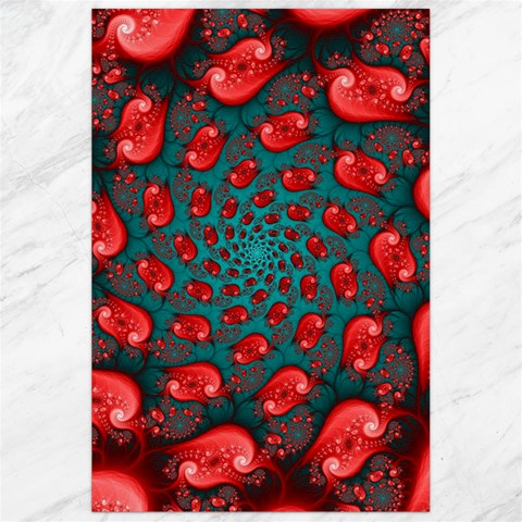 Fractal Red Spiral Abstract Art Canvas 24  x 36  from ArtsNow.com 23.35 x34.74  Canvas - 1