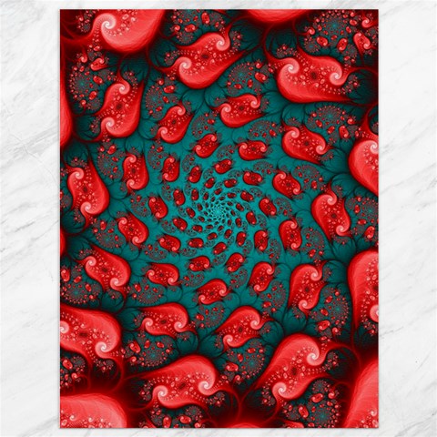 Fractal Red Spiral Abstract Art Canvas 36  x 48  from ArtsNow.com 35.26 x46.15  Canvas - 1