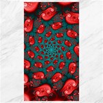 Fractal Red Spiral Abstract Art Canvas 40  x 72 