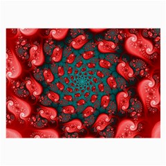 Fractal Red Spiral Abstract Art Large Glasses Cloth (2 Sides) from ArtsNow.com Back