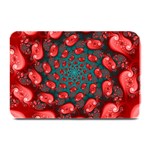 Fractal Red Spiral Abstract Art Plate Mats