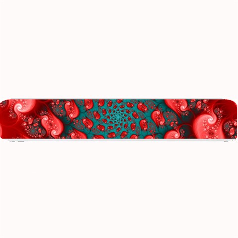 Fractal Red Spiral Abstract Art Small Bar Mat from ArtsNow.com 24 x4  Bar Mat