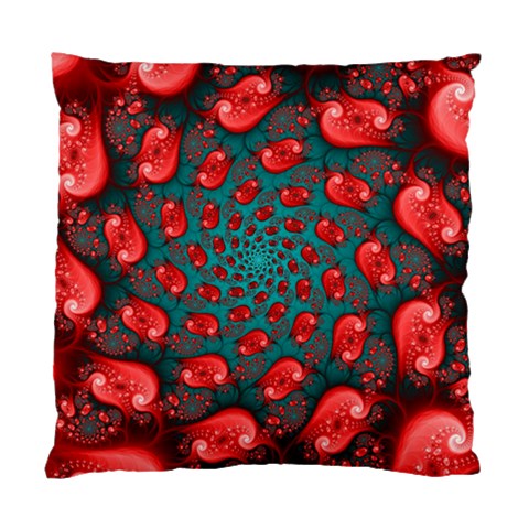 Fractal Red Spiral Abstract Art Standard Cushion Case (One Side) from ArtsNow.com Front