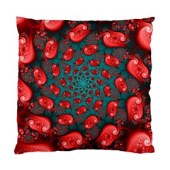 Fractal Red Spiral Abstract Art Standard Cushion Case (Two Sides) from ArtsNow.com Back