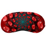 Fractal Red Spiral Abstract Art Sleep Mask