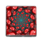 Fractal Red Spiral Abstract Art Memory Card Reader (Square 5 Slot)