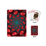 Fractal Red Spiral Abstract Art Playing Cards Single Design (Mini)