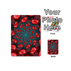 Fractal Red Spiral Abstract Art Playing Cards 54 Designs (Mini) from ArtsNow.com Back