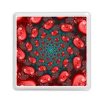 Fractal Red Spiral Abstract Art Memory Card Reader (Square)