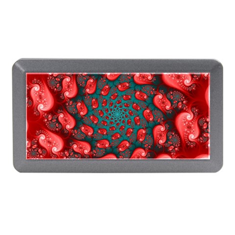 Fractal Red Spiral Abstract Art Memory Card Reader (Mini) from ArtsNow.com Front