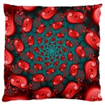 Fractal Red Spiral Abstract Art Large Cushion Case (Two Sides)