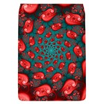 Fractal Red Spiral Abstract Art Removable Flap Cover (L)