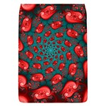 Fractal Red Spiral Abstract Art Removable Flap Cover (S)