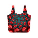 Fractal Red Spiral Abstract Art Full Print Recycle Bag (S)
