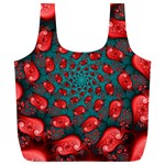 Fractal Red Spiral Abstract Art Full Print Recycle Bag (XL)