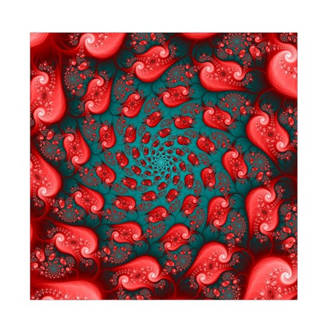 Fractal Red Spiral Abstract Art Duvet Cover Double Side (Full/ Double Size) from ArtsNow.com Back
