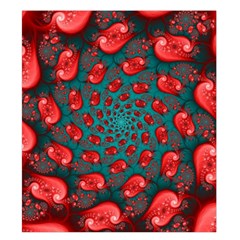 Fractal Red Spiral Abstract Art Duvet Cover Double Side (King Size) from ArtsNow.com Front