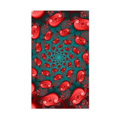Fractal Red Spiral Abstract Art Duvet Cover Double Side (Single Size) from ArtsNow.com Back