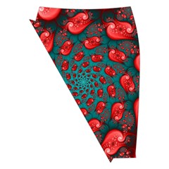 Fractal Red Spiral Abstract Art Midi Wrap Pencil Skirt from ArtsNow.com Front Left