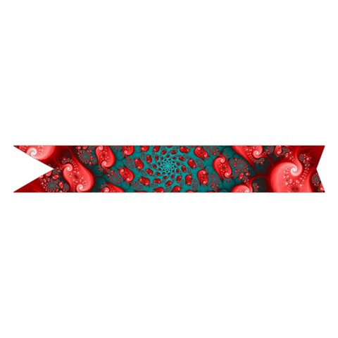 Fractal Red Spiral Abstract Art Midi Wrap Pencil Skirt from ArtsNow.com Hem