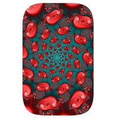 Fractal Red Spiral Abstract Art Waist Pouch (Small) from ArtsNow.com Back