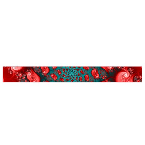 Fractal Red Spiral Abstract Art Waist Pouch (Small) from ArtsNow.com Bottom