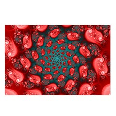 Fractal Red Spiral Abstract Art Waist Pouch (Small) from ArtsNow.com Loop