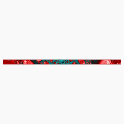 Fractal Red Spiral Abstract Art Roll Up Canvas Pencil Holder (M) from ArtsNow.com Strap