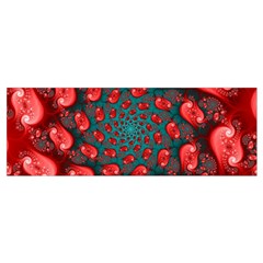 Fractal Red Spiral Abstract Art Wristlet Pouch Bag (Small) from ArtsNow.com Bottom