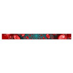 Fractal Red Spiral Abstract Art Wristlet Pouch Bag (Small) from ArtsNow.com Strap Outside