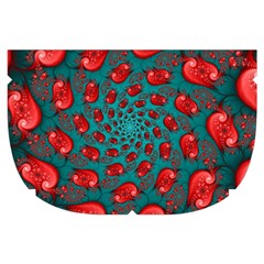 Fractal Red Spiral Abstract Art Make Up Case (Small) from ArtsNow.com Side Right