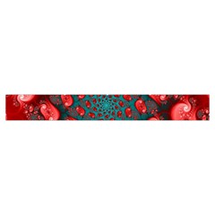 Fractal Red Spiral Abstract Art Make Up Case (Small) from ArtsNow.com Zipper Tape Front