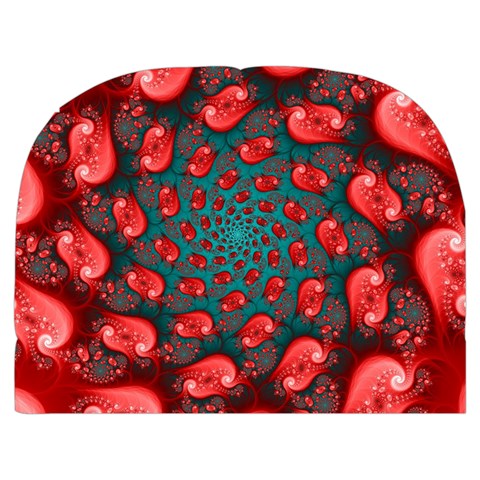 Fractal Red Spiral Abstract Art Make Up Case (Medium) from ArtsNow.com Back