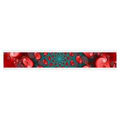 Fractal Red Spiral Abstract Art Make Up Case (Medium) from ArtsNow.com Zipper Front